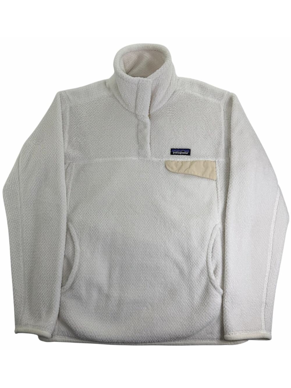 Patagonia Women's Re-Tool Snap-T Fleece Cream White Sz Medium Pullover STY 25442